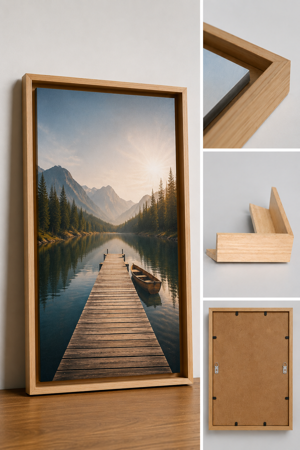 Pure Wood Floating Frame