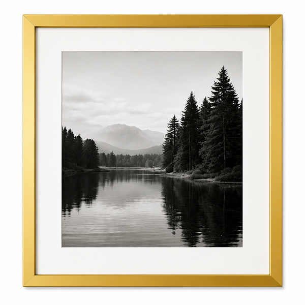 Obsidian Luxe Metal Frame – Premium Glossy Aluminum Picture Frame