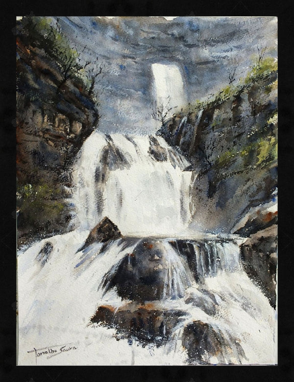 Waterfall Acrylic Painting
