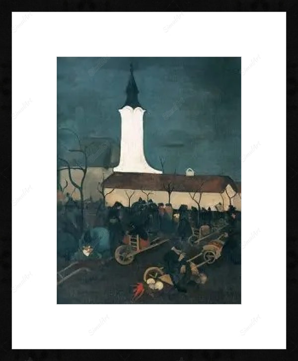 Hungarian Market Scene