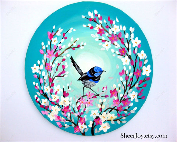 Painting On Round Canvas