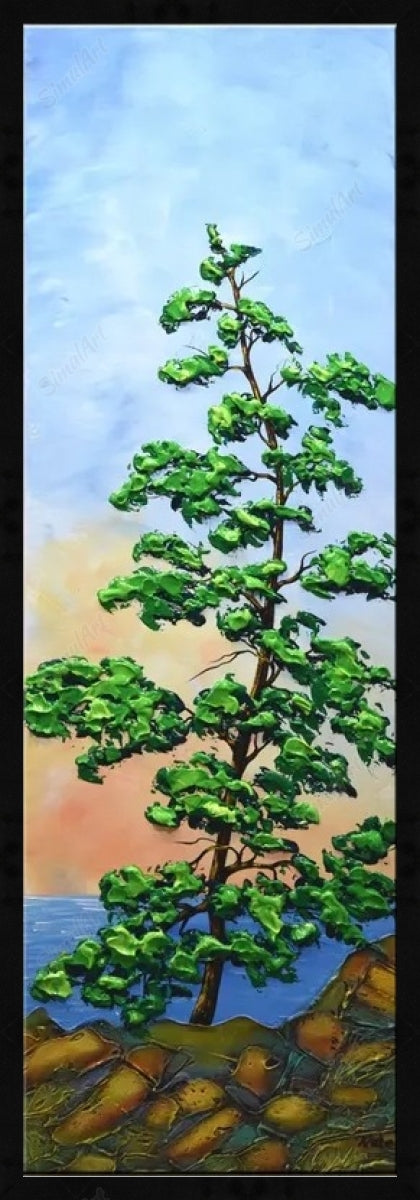 Vertical Canvas Painting