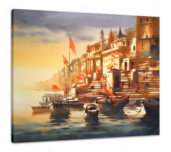 ganga ghat painting
