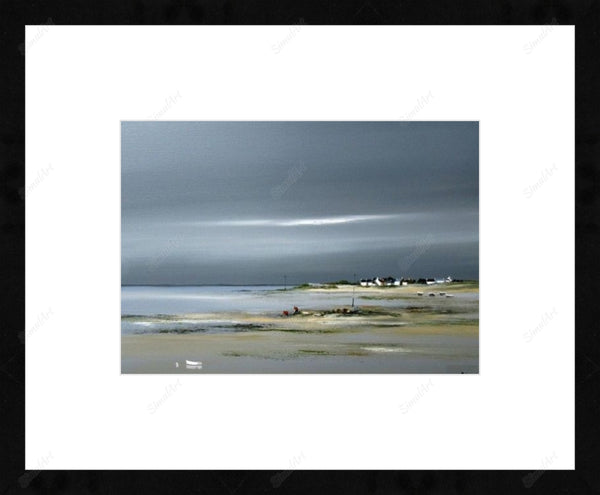 Framed print with mat & glazing