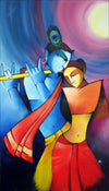 Radha Krishna By Mf Hussain