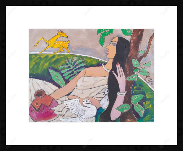 Sita And The Golden Deer By Mf Husain