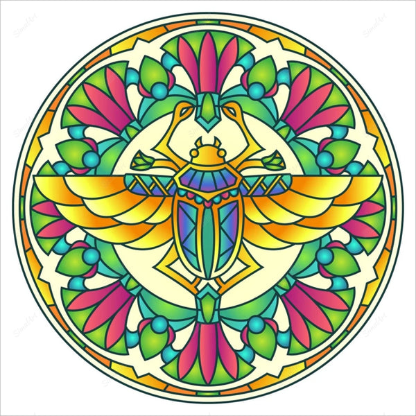 Painting On Round Canvas