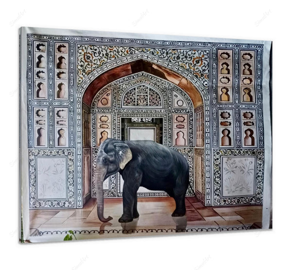 handmade elephant wall art