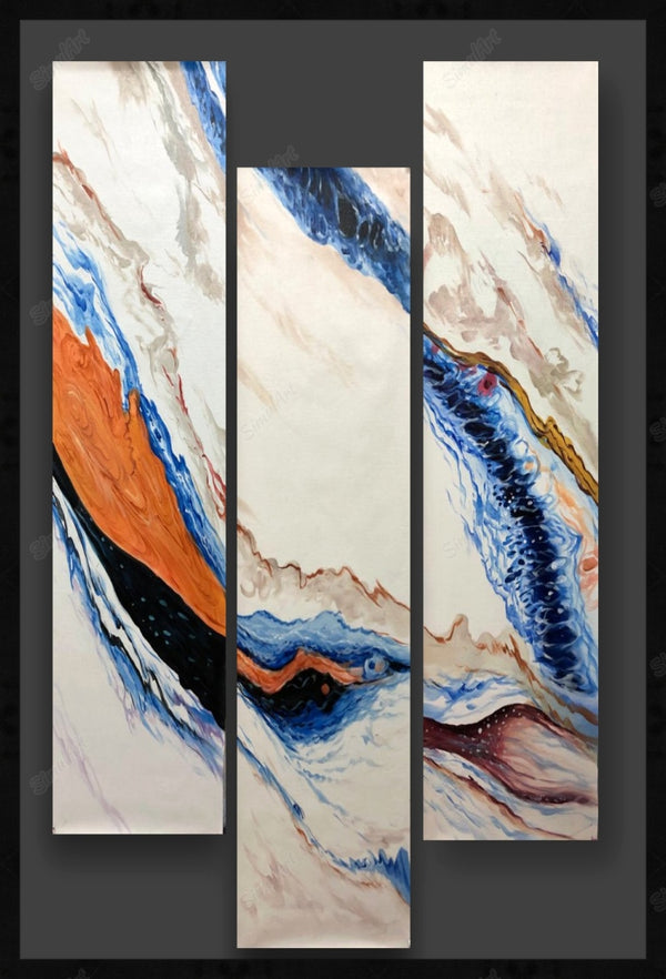 abstract handmade wall painting