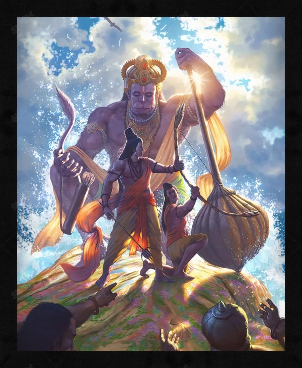 ram hanuman painting