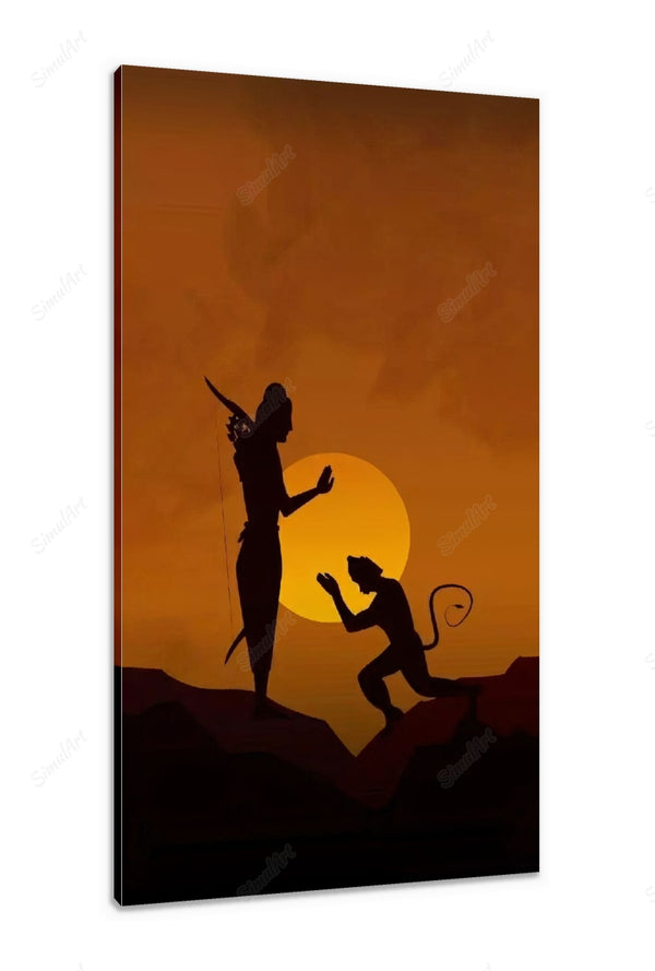 Hanuman Ji Big Canvas Painting