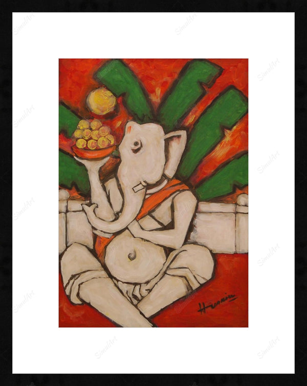 Untitled (Ganesha) By Mf Husain
