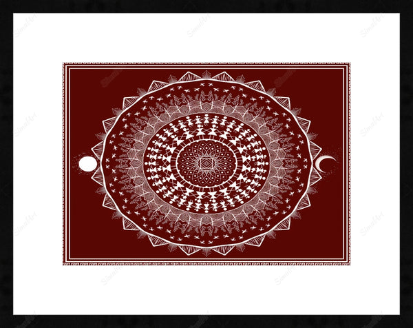 Modern Abstract Warli Art