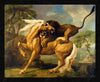 A Lion Attacking A Horse