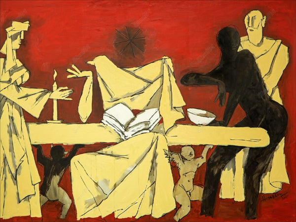 The Last Supper- A Famous Painting by Mf Husain
