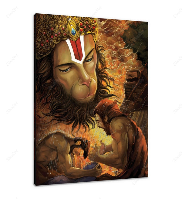hanuman canvas painting