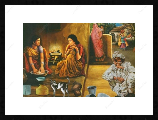 Village Landscape Painting