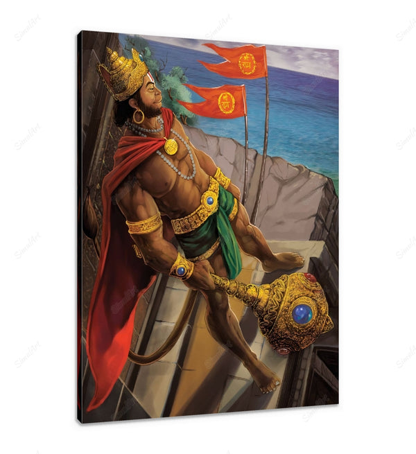 acrylic hanuman painting