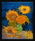 Vase with Five Sunflowers