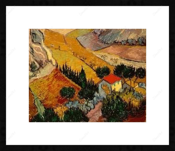 Valley With Ploughman Seen From Above