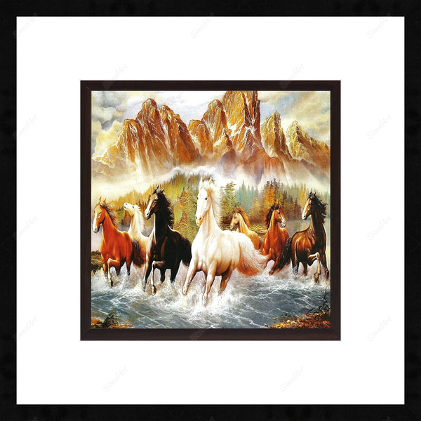 7 Running Horses Painting Vastu