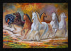 7 Horses Painting In Bedroom