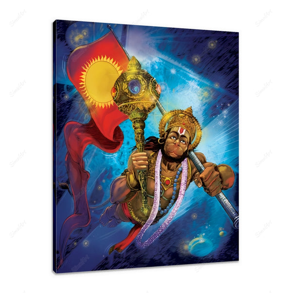 hanuman painting on canvas