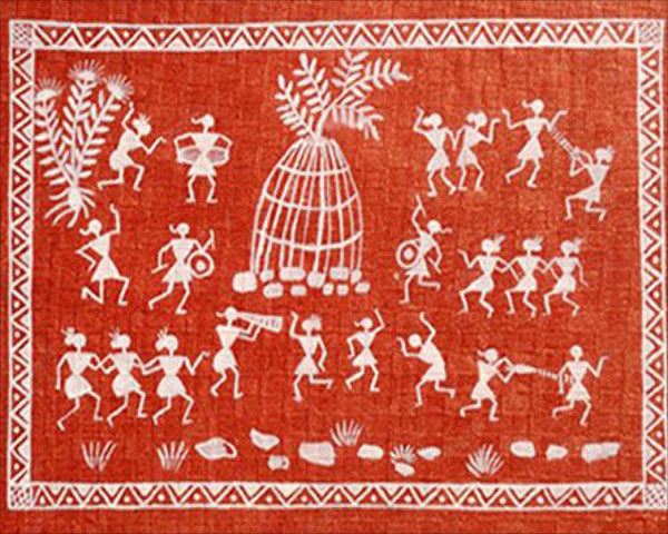 Modern Abstract Warli Art