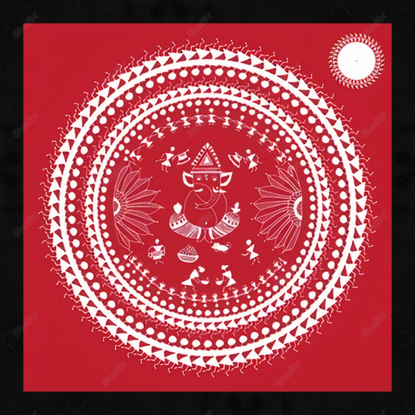 Warli Painting On Canvas