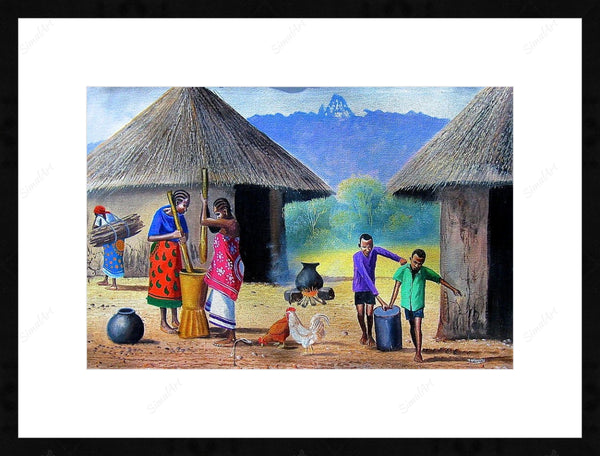 Village Women Painting
