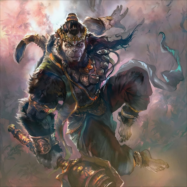 Square Hanuman Painting