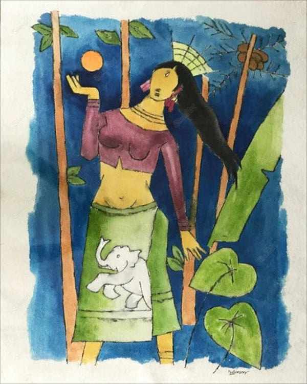Maya - Maqbool Fida Husain Painting