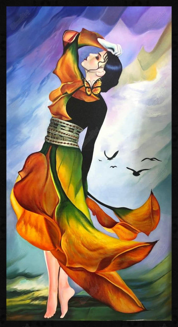 Dancing illustration dance art paintings