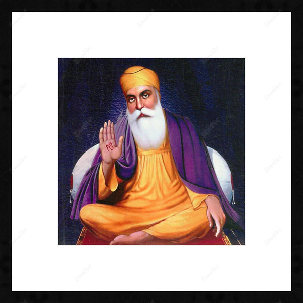Guru Nanak Dev Ji Giving Blessing Exclusive Religious Self Adhes