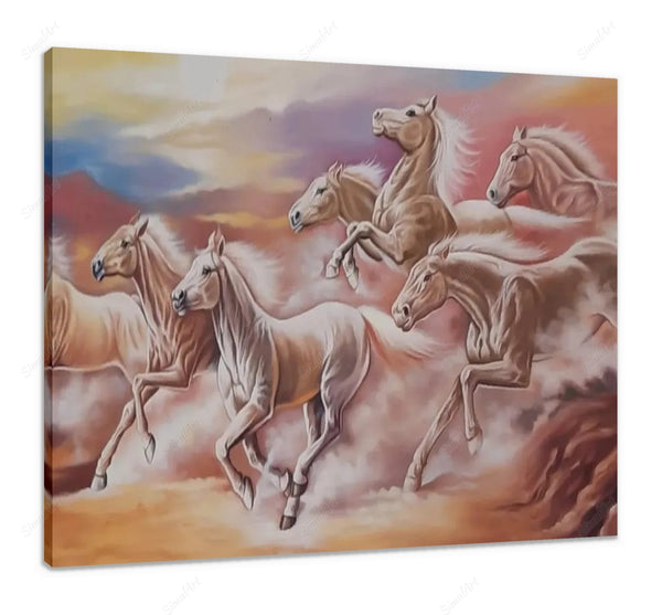 7 Running Horses Painting Vastu