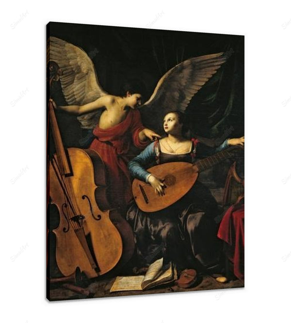 Carlo Saraceni - Saint Cecilia and the Angel