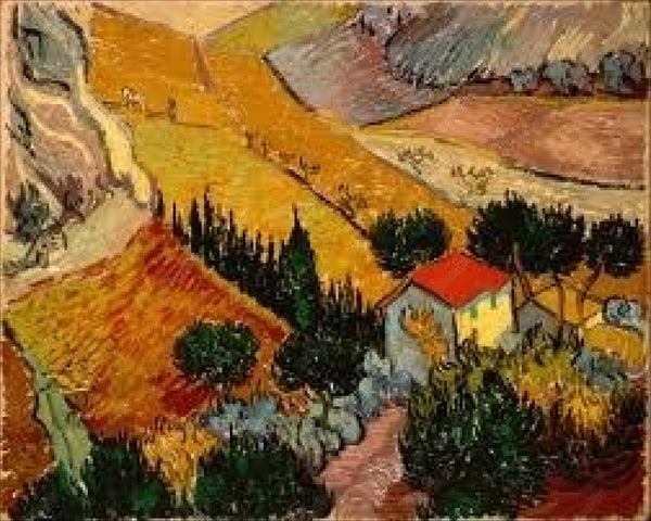 Valley With Ploughman Seen From Above