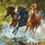Horse Running Painting