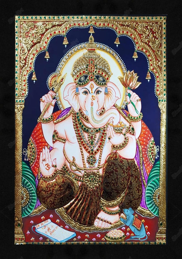Ganesha Tanjore Painting