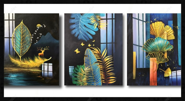 Abstract Multi Handpainted Art Painting