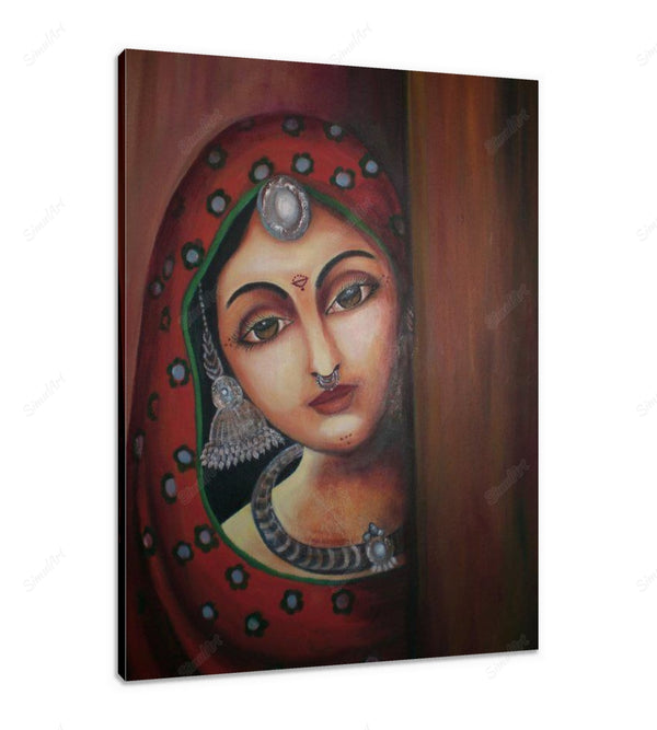 Village girl drawing
