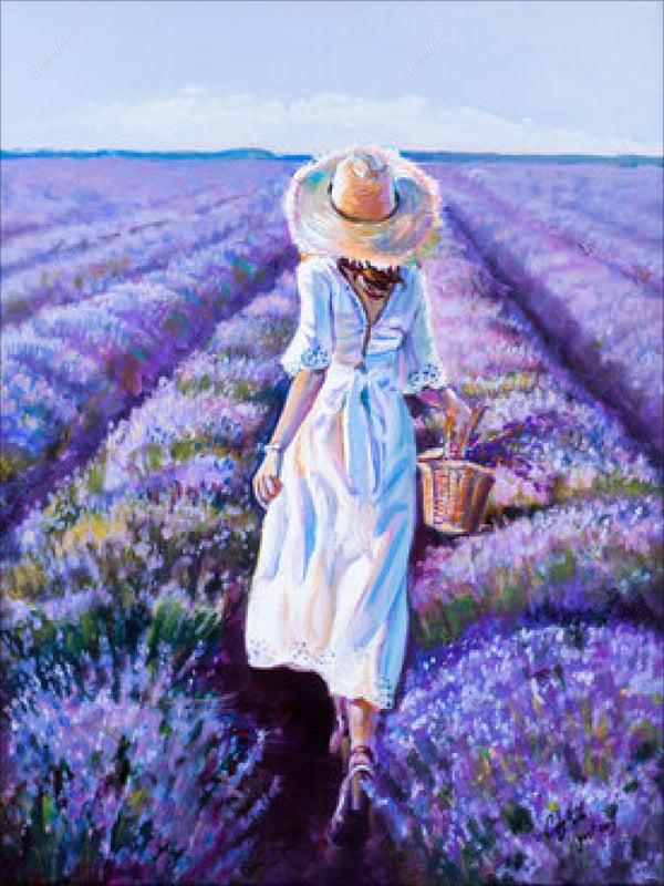 vertical canvas painting