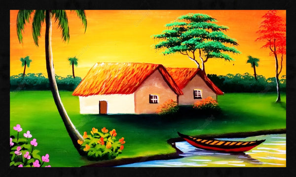Village Landscape Painting