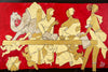 The Last Supper In Red By Mf Husain