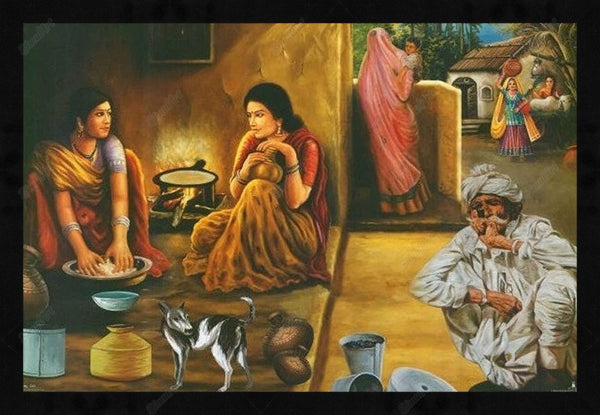 Village Landscape Painting