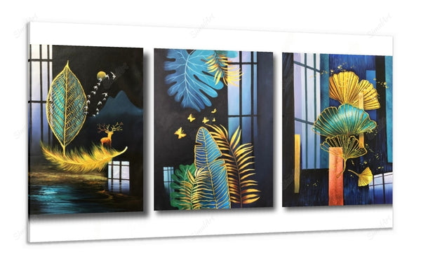 Abstract Multi Handpainted Art Painting