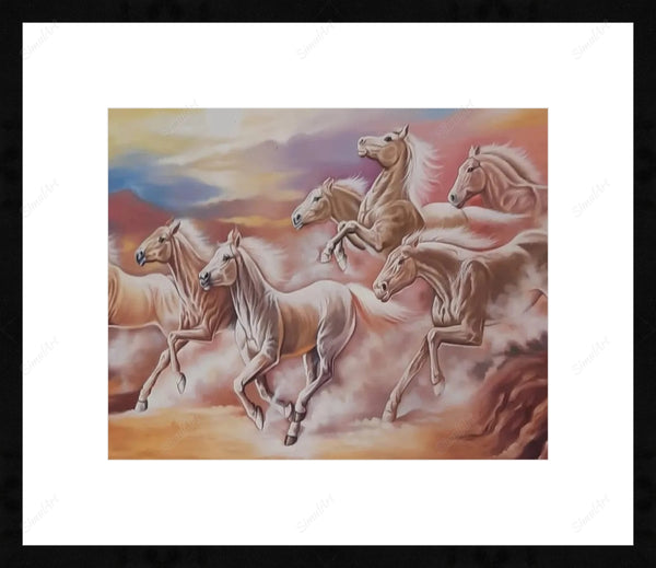 7 Running Horses Painting Vastu