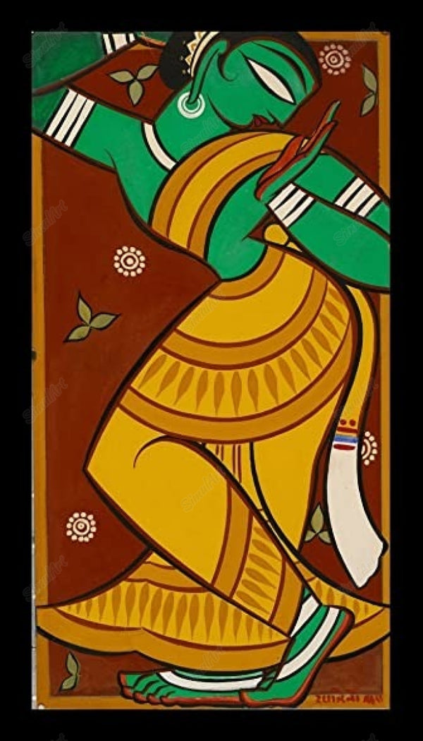 Dancing Gopi By Jamini Roy