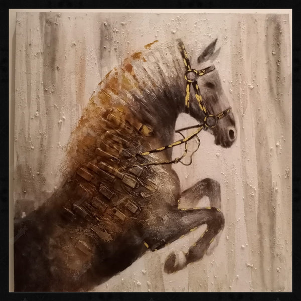 7 horses abstract artistpainting