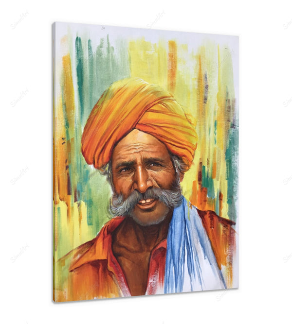 Indian village handmade painting